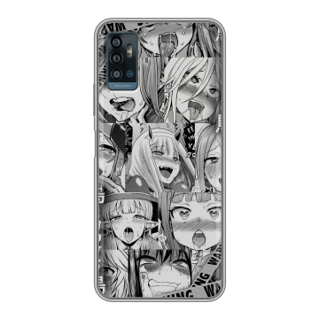 Силиконовый чехол на ZTE Blade A71 с принтом Ahegao Ахегао Аниме Силиконовый чехол на ZTE Blade A71 с принтом Ahegao Ахегао Аниме