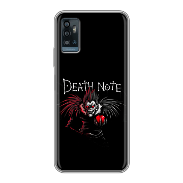 Силиконовый чехол на ZTE Blade A71 с принтом Death note Тетрадь смерти