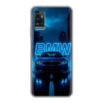 Силиконовый чехол на ZTE Blade A71 с принтом BMW БМВ Силиконовый чехол на ZTE Blade A71 с принтом BMW БМВ