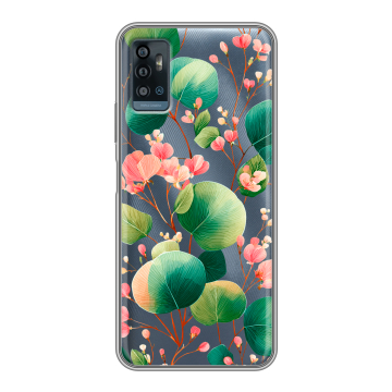 Силиконовый чехол на ZTE Blade A71 с принтом женский Силиконовый чехол на ZTE Blade A71 с принтом женский