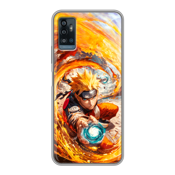 Силиконовый чехол на ZTE Blade A71 с принтом Аниме Наруто Naruto