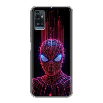 Силиконовый чехол на ZTE Blade A71 с принтом Spiderman Человек паук