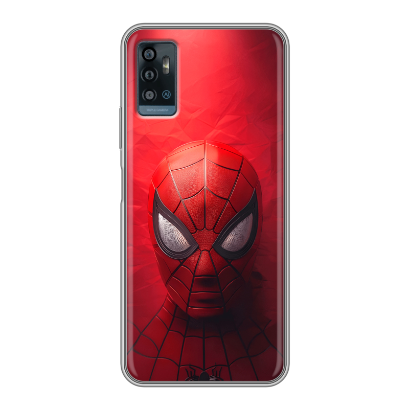 Силиконовый чехол на ZTE Blade A71 с принтом Spiderman Человек паук Силиконовый чехол на ZTE Blade A71 с принтом Spiderman Человек паук