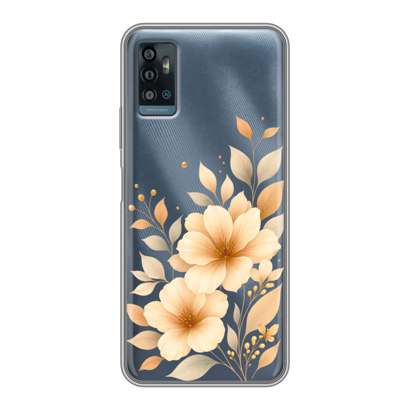 Силиконовый чехол на ZTE Blade A71 с принтом для девушки Силиконовый чехол на ZTE Blade A71 с принтом для девушки