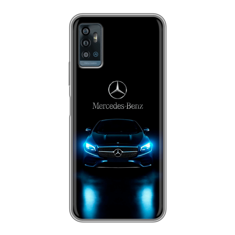 Силиконовый чехол на ZTE Blade A71 с принтом Mercedes Мерседес Силиконовый чехол на ZTE Blade A71 с принтом Mercedes Мерседес