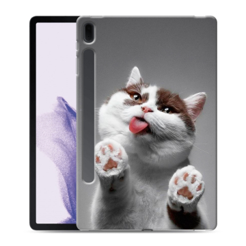 Силиконовый чехол на планшета Samsung Galaxy Tab S7 FE с принтом Коты Силиконовый чехол на планшета Samsung Galaxy Tab S7 FE с принтом Коты