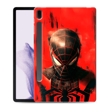 Силиконовый чехол на Samsung Galaxy Tab S7 FE с принтом человек паук spiderman Силиконовый чехол на Samsung Galaxy Tab S7 FE с принтом человек паук spiderman