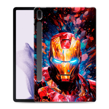 Силиконовый чехол на Samsung Galaxy Tab S7 FE с принтом Железный человек Ironman Силиконовый чехол на Samsung Galaxy Tab S7 FE с принтом Железный человек Ironman