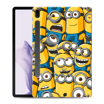 Силиконовый чехол на Samsung Galaxy Tab S7 FE с принтом Миньоны Силиконовый чехол на Samsung Galaxy Tab S7 FE с принтом Миньоны