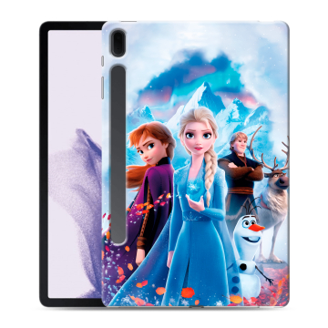Силиконовый чехол на Samsung Galaxy Tab S7 FE с принтом Холодное сердце Frozen Силиконовый чехол на Samsung Galaxy Tab S7 FE с принтом Холодное сердце Frozen