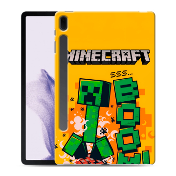 Силиконовый чехол на Samsung Galaxy Tab S7 FE с принтом Майнкрафт Minecraft Силиконовый чехол на Samsung Galaxy Tab S7 FE с принтом Майнкрафт Minecraft