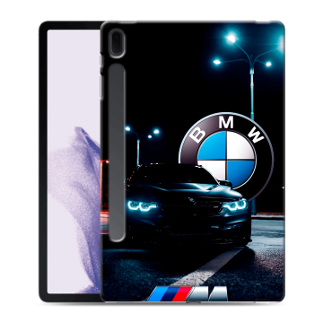 Силиконовый чехол на Samsung Galaxy Tab S7 FE с принтом БМВ BMW
