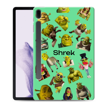 Силиконовый чехол на Samsung Galaxy Tab S7 FE с принтом Шрек Shrek