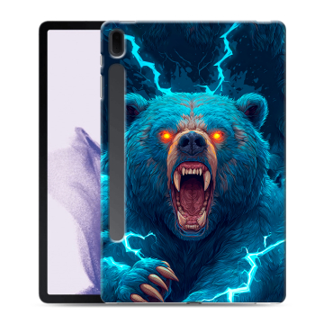 Силиконовый чехол на Samsung Galaxy Tab S7 FE с принтом Медведь