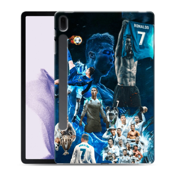 Силиконовый чехол на Samsung Galaxy Tab S7 FE с принтом Реал Роналдо