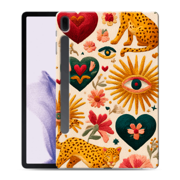 Силиконовый чехол на Samsung Galaxy Tab S7 FE с принтом Модный принт