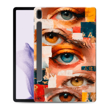 Силиконовый чехол на Samsung Galaxy Tab S7 FE с принтом Модный принт