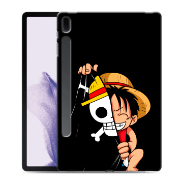Силиконовый чехол на Samsung Galaxy Tab S7 FE с принтом One Piece Ван Пис