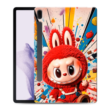 Силиконовый чехол на Samsung Galaxy Tab S7 FE с принтом Labubu Лабубу Силиконовый чехол на Samsung Galaxy Tab S7 FE с принтом Labubu Лабубу