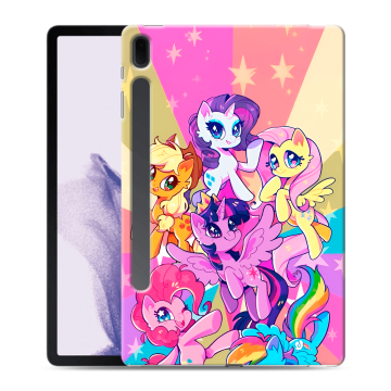 Силиконовый чехол на Samsung Galaxy Tab S7 FE с принтом My little pony Дружба чудо Силиконовый чехол на Samsung Galaxy Tab S7 FE с принтом My little pony Дружба чудо