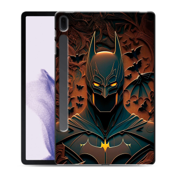 Силиконовый чехол на Samsung Galaxy Tab S7 FE с принтом Batman Бэтмен