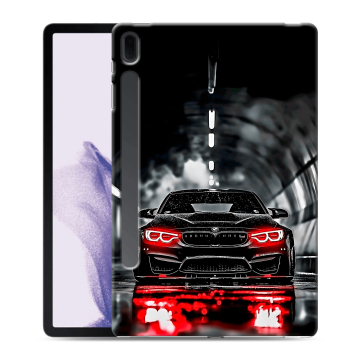 Силиконовый чехол на Samsung Galaxy Tab S7 FE с принтом BMW БМВ