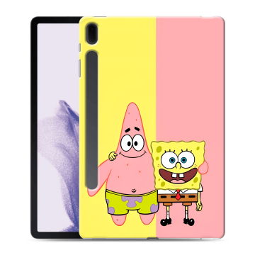 Силиконовый чехол на Samsung Galaxy Tab S7 FE с принтом Спанч боб Спанчбоб Силиконовый чехол на Samsung Galaxy Tab S7 FE с принтом Спанч боб Спанчбоб