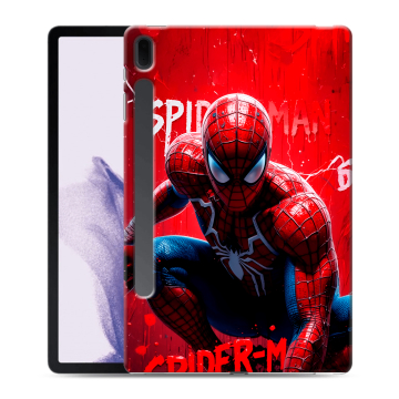 Силиконовый чехол на Samsung Galaxy Tab S7 FE с принтом Spiderman Человек паук