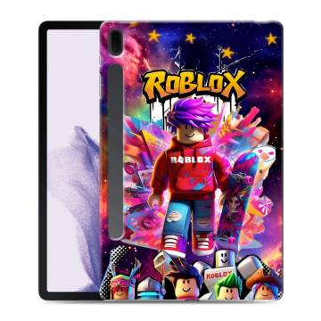 Силиконовый чехол на Samsung Galaxy Tab S7 FE с принтом Roblox Роблокс