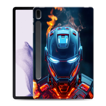 Силиконовый чехол на Samsung Galaxy Tab S7 FE с принтом IronMan Железный человек