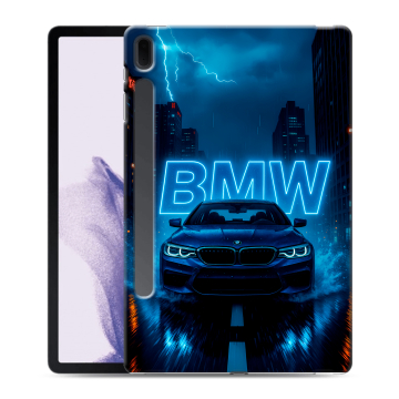 Силиконовый чехол на Samsung Galaxy Tab S7 FE с принтом BMW БМВ Силиконовый чехол на Samsung Galaxy Tab S7 FE с принтом BMW БМВ