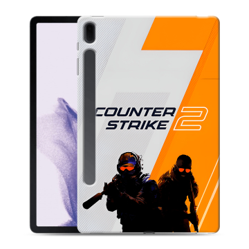 Силиконовый чехол на Samsung Galaxy Tab S7 FE с принтом Counter Strike Силиконовый чехол на Samsung Galaxy Tab S7 FE с принтом Counter Strike