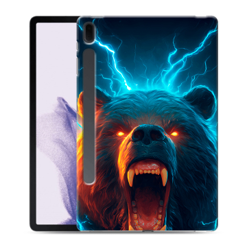 Силиконовый чехол на Samsung Galaxy Tab S7 FE с принтом Медведь