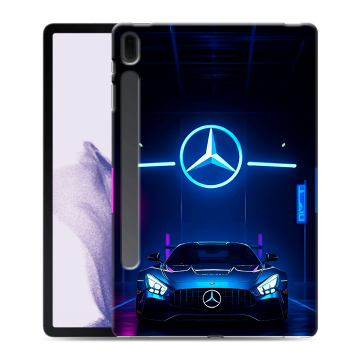 Силиконовый чехол на Samsung Galaxy Tab S7 FE с принтом Mercedes Мерседес Силиконовый чехол на Samsung Galaxy Tab S7 FE с принтом Mercedes Мерседес