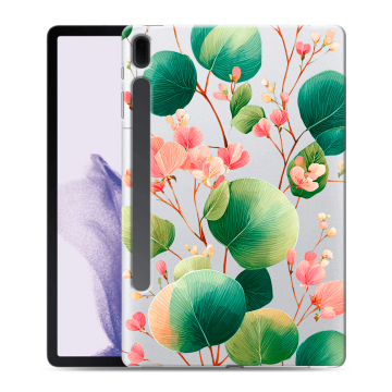 Силиконовый чехол на Samsung Galaxy Tab S7 FE с принтом женский