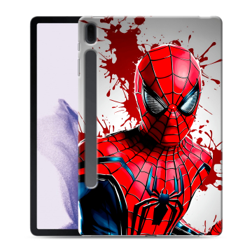 Силиконовый чехол на Samsung Galaxy Tab S7 FE с принтом Spiderman Человек паук Силиконовый чехол на Samsung Galaxy Tab S7 FE с принтом Spiderman Человек паук