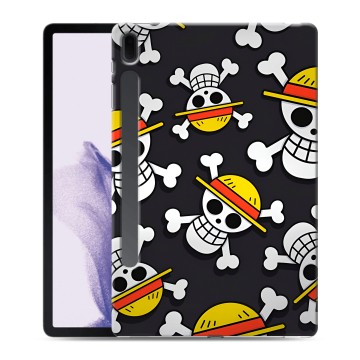 Силиконовый чехол на Samsung Galaxy Tab S7 FE с принтом One Piece Ван Пис