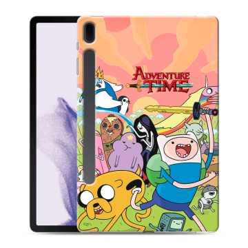 Силиконовый чехол на Samsung Galaxy Tab S7 FE с принтом Adventure time Время приключений
