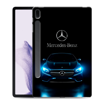 Силиконовый чехол на Samsung Galaxy Tab S7 FE с принтом Mercedes Мерседес Силиконовый чехол на Samsung Galaxy Tab S7 FE с принтом Mercedes Мерседес