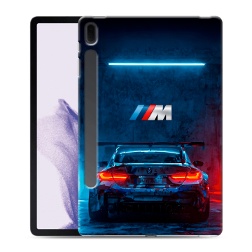 Силиконовый чехол на Samsung Galaxy Tab S7 FE с принтом BMW БМВ Силиконовый чехол на Samsung Galaxy Tab S7 FE с принтом BMW БМВ