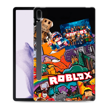 Силиконовый чехол на Samsung Galaxy Tab S7 FE с принтом Roblox Роблокс Силиконовый чехол на Samsung Galaxy Tab S7 FE с принтом Roblox Роблокс