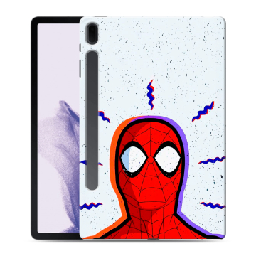 Силиконовый чехол на Samsung Galaxy Tab S7 FE с принтом Spiderman Человек паук