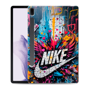 Силиконовый чехол на Samsung Galaxy Tab S7 FE с принтом Nike Найк