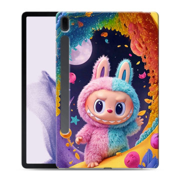 Силиконовый чехол на Samsung Galaxy Tab S7 FE с принтом Labubu Лабубу