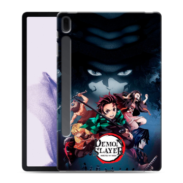 Силиконовый чехол на Samsung Galaxy Tab S7 FE с принтом Demon Slayer Клинок рассекающий демонов