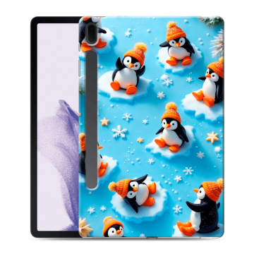 Силиконовый чехол на Samsung Galaxy Tab S7 FE с принтом Новый год