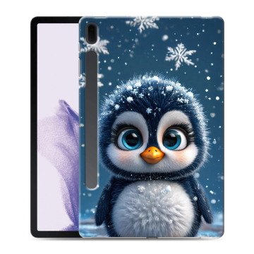 Силиконовый чехол на Samsung Galaxy Tab S7 FE с принтом Новый год