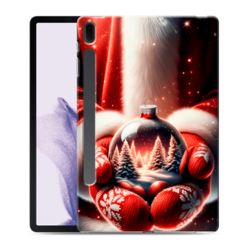 Силиконовый чехол на Samsung Galaxy Tab S7 FE с принтом Новый год