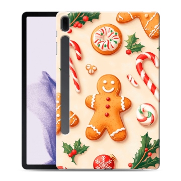 Силиконовый чехол на Samsung Galaxy Tab S7 FE с принтом Новый год