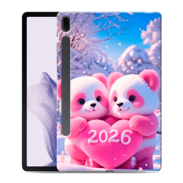 Силиконовый чехол на Samsung Galaxy Tab S7 FE с принтом Новый год